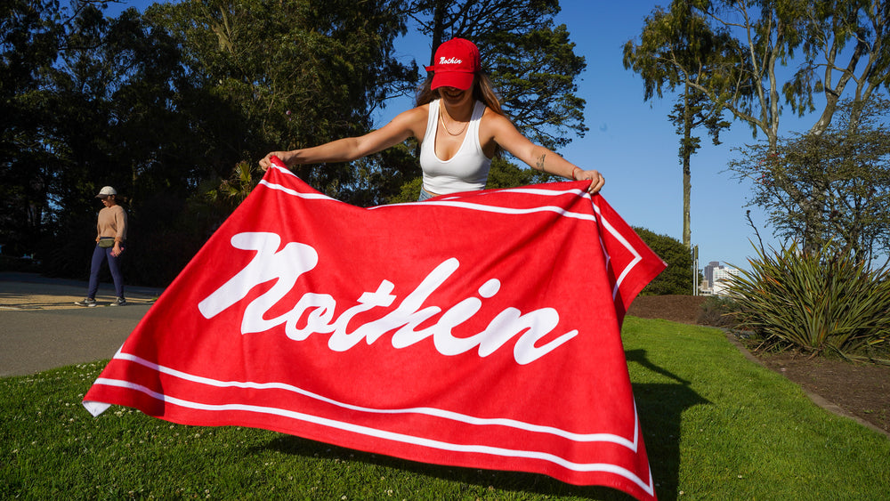 Nothin Beach Towel - Red